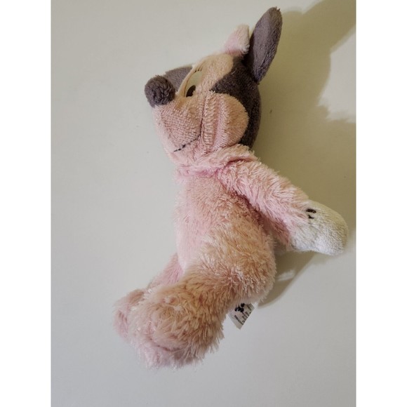 Disney Parks Pink Baby Minnie Mouse Bell Rattle Stuffed Plush 10 Inches PL - Picture 5 of 12